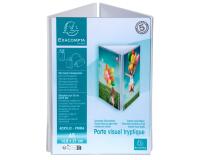 Porte-visuel tryptique A5 - Cristal