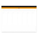 Rhodia sous-main semainier entoilé A4+ (22,2x29,9 cm) 60 feuillets microperforés - Blanc