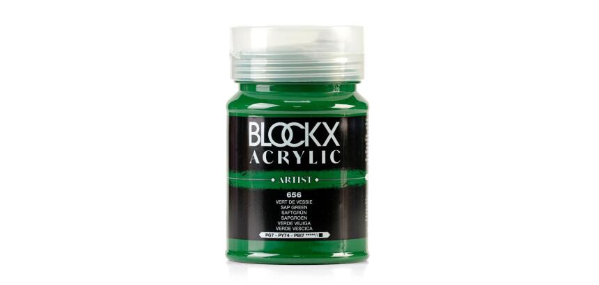 Peinture acrylique fine pot 500ml - Vert de vessie