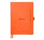 Rhodia Goalbook Softcover Notebook - 5x5 - 120 Sheets - 90gsm - Tangerine