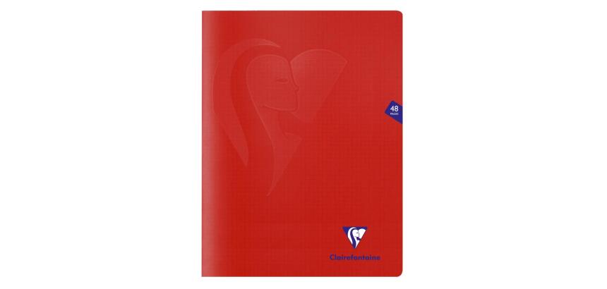 Heft Mimesys, 24x32 cm, 24 Blatt 90g, kariert 5/5, Einband aus Polypropylen