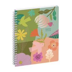 Agenda de bureau EasyTime 21S Spiralé Mini Labo 21 x 15 cm Semainier Janvier à Décembre 2026 - Vert