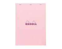 Bloc agrafé Rhodia Couleurs Rose N°18 A4 21x29,7 cm - Rose