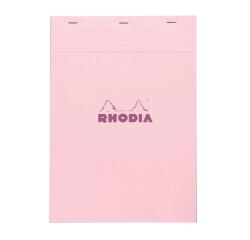 Bloc agrafé Rhodia Couleurs Rose N°18 A4 21x29,7 cm - Rose
