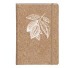 Cocoa motif, Carnet rembordé rigide A5 - 14,8 x 21 cm, 96 pages, ligné, poche à soufflet, ass. - Cacao