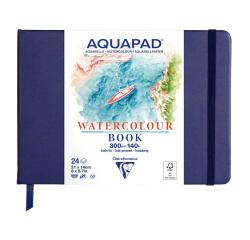 Carnet rembordé rigide Aquapad 21x14 24F 300g