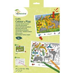 Graffy Colour & Play Cherche et trouve, Zoo - Vert