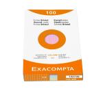 Estuche Exacompta de 100 fichas Exacompta cartulina Bristol - cuadricula 5x5 sin taladro 125x200mm - Colores surtidos