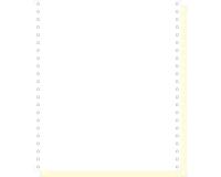 1000 vellen 2ex. zelfkopiërend listingpapier 240x11 2 zijden microgeperforeerd - afscheurbare Caroll banden - Wit