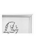 Cadre mural aluminium A2 - Argent