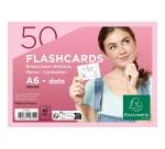 Paquet de 50 Flashcards sous film + anneau - bristol dots perforé - Format A6