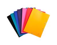 Chemise à élastique 3 rabats Polypropylène 4/10e Opaque Eco - A4 - Couleurs assorties