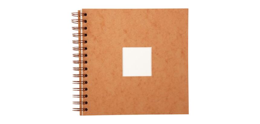 Carnet de Voyage aquarelle spiralé 20F 20x20cm 300g - Havane