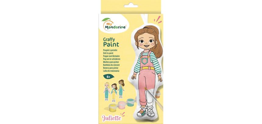 Poupée à peindre, Juliette 22cm - Jaune