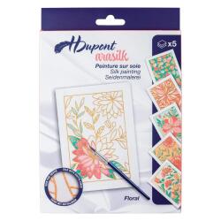 Set de 5 cadres à peindre - Floral - Blanc