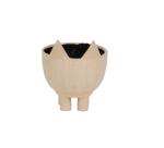 Cache pot renard 9x9x10,5cm - Kraft