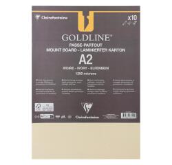 Goldline contrecollé pour passe-partout paquet 10F A2 1,25mm - Ivoire