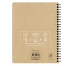 Project book Uninotes carnet recyclé reliure intégrale A5+ 160 pages détachables ligné + 3 intercalaires - Assortis