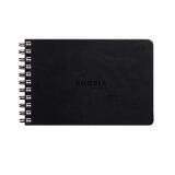 Rhodia Touch Mixed Media Book, papier Paint'On extra-blanc 250g - A6 paysage, 64 pages - Noir