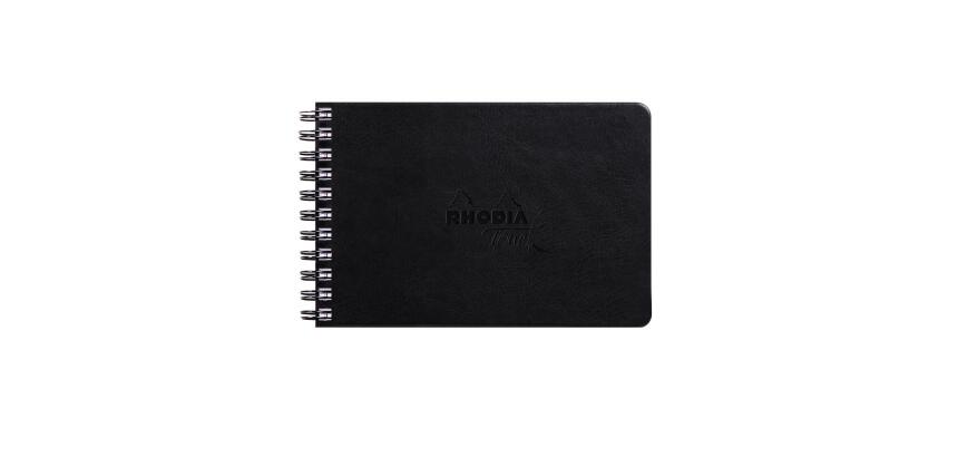 Rhodia Touch Mixed Media Book, papier Paint'On extra-blanc 250g - A6 paysage, 64 pages - Noir