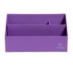 Vertikaler Sorter/Briefständer mit 3 Fächern aus Karton, 250x100x140 mm, Serie Teksto