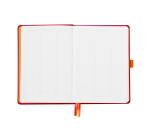 Rhodiarama Goalbook rembordé rigide A5 240 pages dot papier blanc 90g - Coquelicot