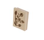 Boîte végétale rectangle 15x12x3cm - Kraft