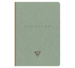 Flying Spirit carnet brochure cousue A5 192 pages ligné motifs assortis papier ivoire 90g - Vert de gris
