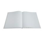 Livre d'or 100 pages blanches Harmony - 27x22 cm vertical - Blanc pailleté