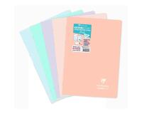Cahier piqué Koverbook Blush A4 96 pages grands carreaux couverture polypropylène opaque bicolore - Assortis
