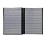 Album de timbres simili-cuir 16 pages noires - 22,5x30,5 cm