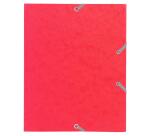 Chemise à élastique 3 rabats carte lustrée 400gm2 - format scolaire 17x22cm - Couleurs assorties