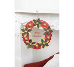 Couronne de fleurs 2x29x29cm - Kraft