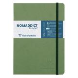Clairefontaine Nomaddict My Essential Notebook - A5 - 5x5 - 90gsm - Green