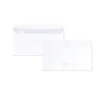 Paquet de 50 Enveloppes Blanches DL-110x220 mm - Précasées - Auto-Adhésives - 80g/m2 - Blanc