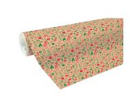 Kraft brut 70g, rl 50x70m Décos de Noël - Multicolore