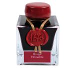Encre 1670 à paillettes dorées 50ml - Rouge hématite