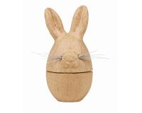 Boîte oeuf lapin 6x6x12 cm - Kraft