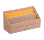 Rhodiarama porte-courrier simili cuir italien 25x10x14 cm - Touche de rose