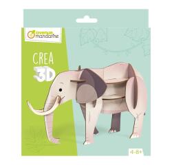 Crea 3D, Eléphant - Vert
