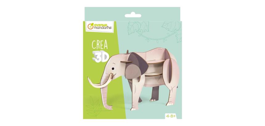 Crea 3D, Eléphant - Vert