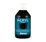 Darwi Flacon de 250 ml de Peinture Acrylique Universelle Brillante - Noir