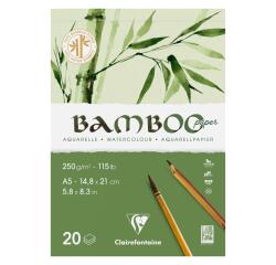 Bamboo bloc collé 1 côté 20F A5 250g