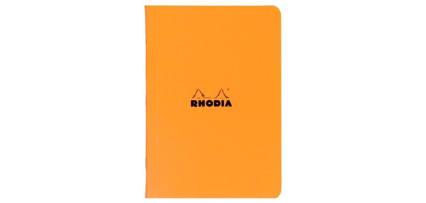Cahier piqué Rhodia Classic 21x29,7 cm 96 pages ligné non détachables 80g - Orange