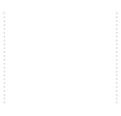 LISTING PAPER 1 PLY 70G 380X12'' PK2000 - White