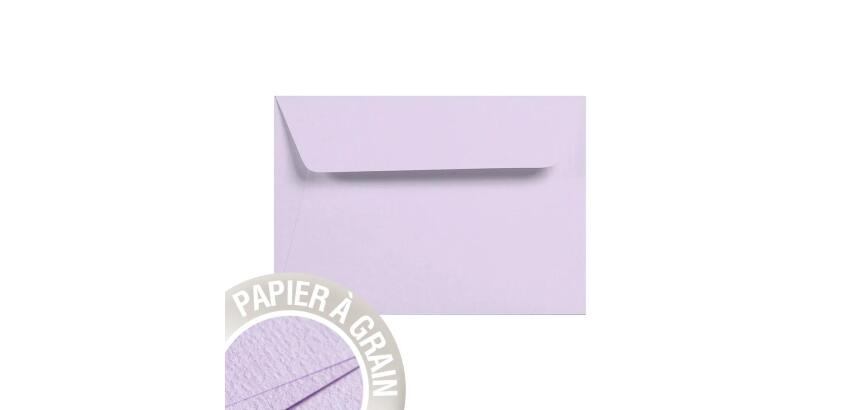 Paquet de 5 enveloppes Grain de Pollen 114x162mm 120g/m² - Fleur de Lin