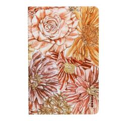 Rhodia collection ORANGE Botanique - carnet piqûre 11x17 cm ligné, 64 pages - Bouquet fleuri