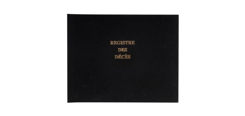 Registre 24x32cm des décès pour les hôpitaux, étab. sociaux (maisons de retraite) ou médico-sociaux - 100 pages