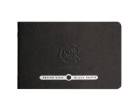 Crok'Book carnet piqué 20F 17x11cm 120g papier noir I - Noir