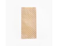 Sach. x50 poch. kraft,15x31+6cm, étoiles - Kraft